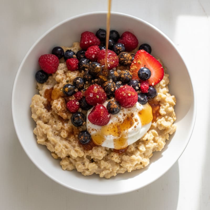 Maple Berry Steel Cut Oats