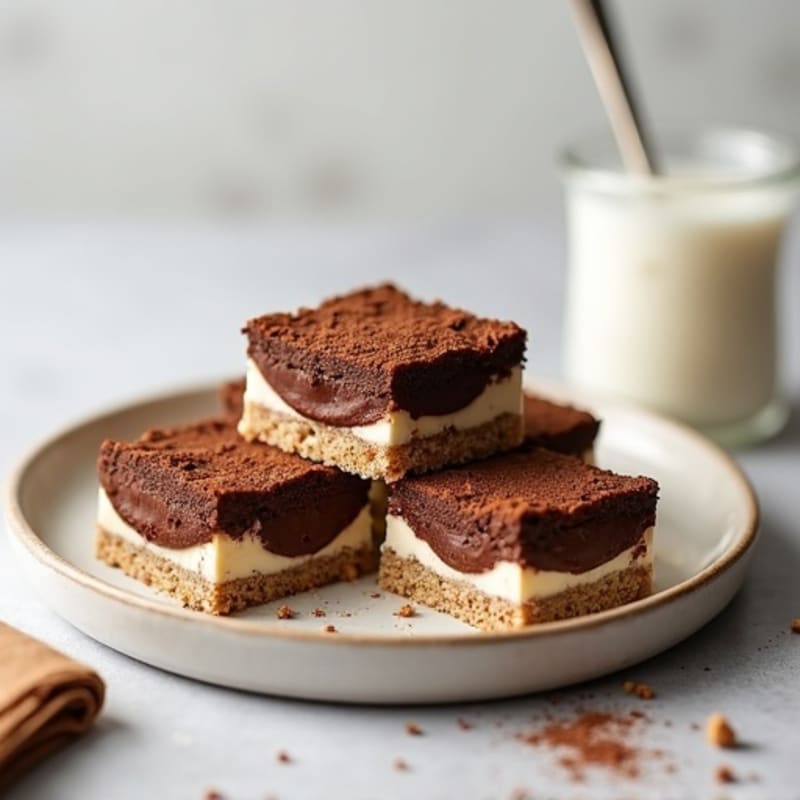 Lightened-Up Greek Yogurt Chocolate Cheesecake Squares