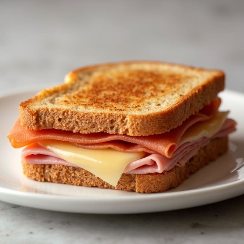Crispy Whole Grain Ham and Swiss Melt