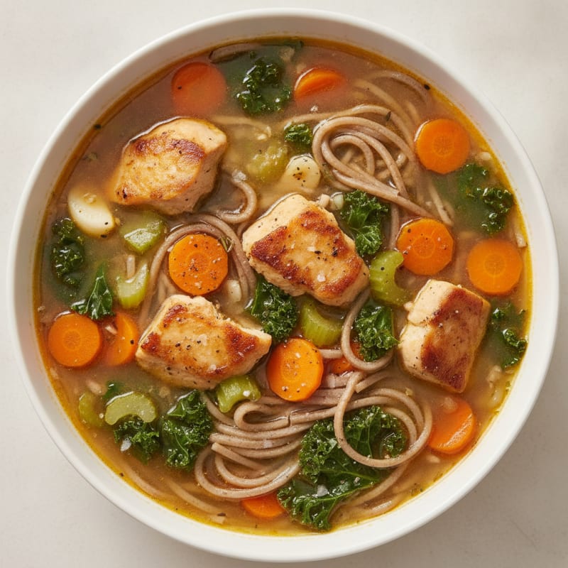 Hearty Vegetable and Noodle Soup