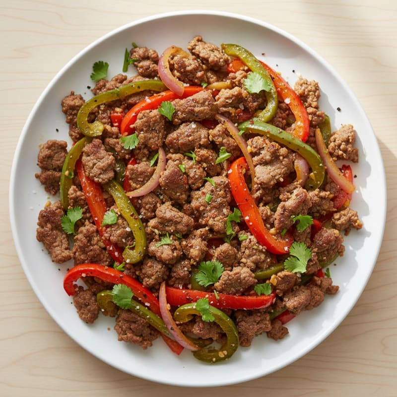 Smoky Chili-Lime Beef Fajita Skillet
