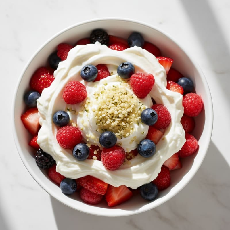 Creamy Greek Yogurt Protein Parfait with Mixed Berries