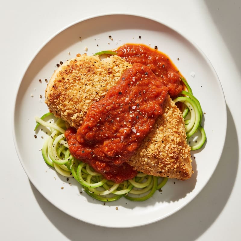 Parmesan-Crusted Chicken with Marinara