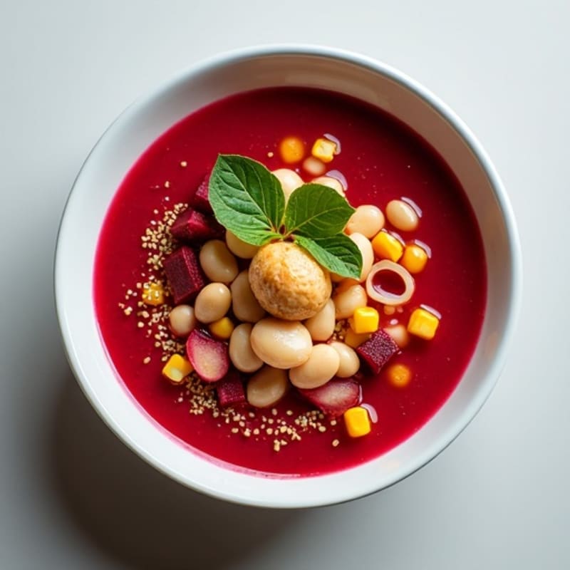 Vibrant Beet, Corn, and Water Chestnut Soup
