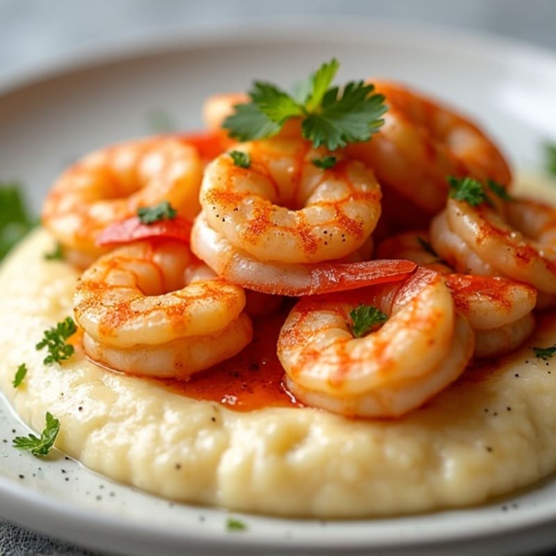 Cajun Shrimp with Creamy Grits