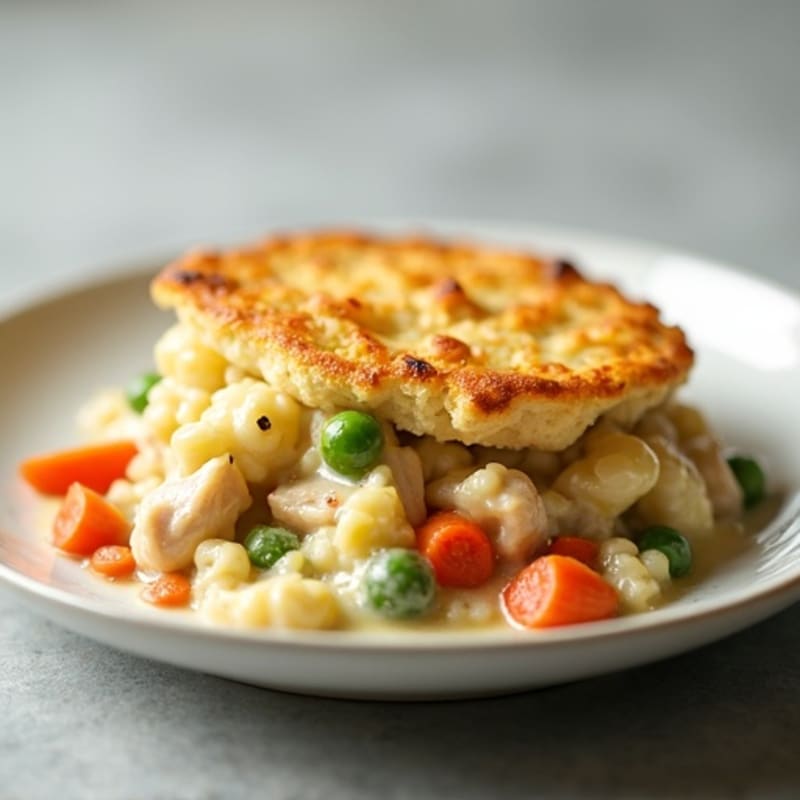 Creamy Cauliflower-Crusted Chicken Pot Pie
