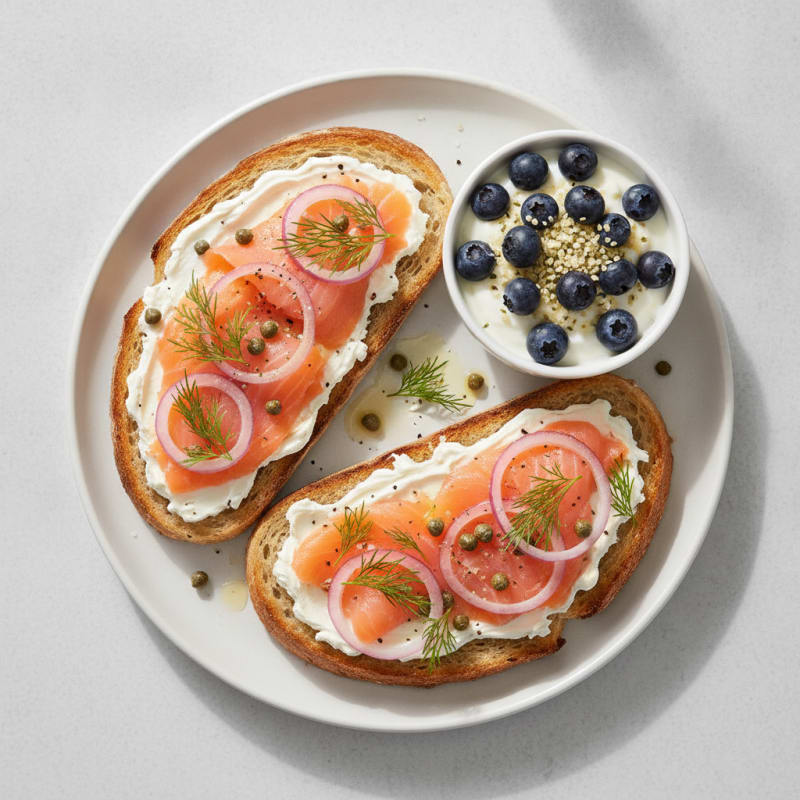Smoked Salmon & Cream Cheese Sourdough
