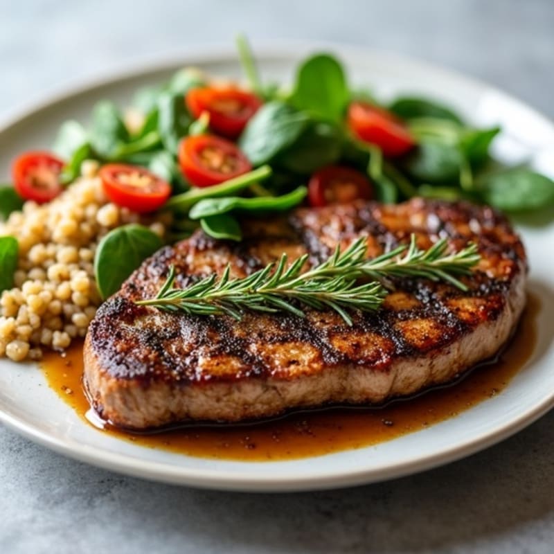 Herb-Crusted Pan-Seared Moose Steak