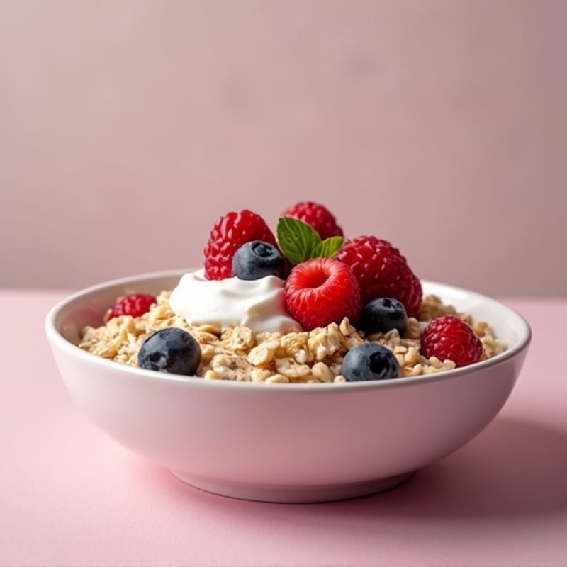 Vanilla-Berry Protein Overnight Oats