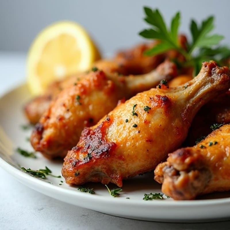Crispy Grilled Garlic-Herb Wings