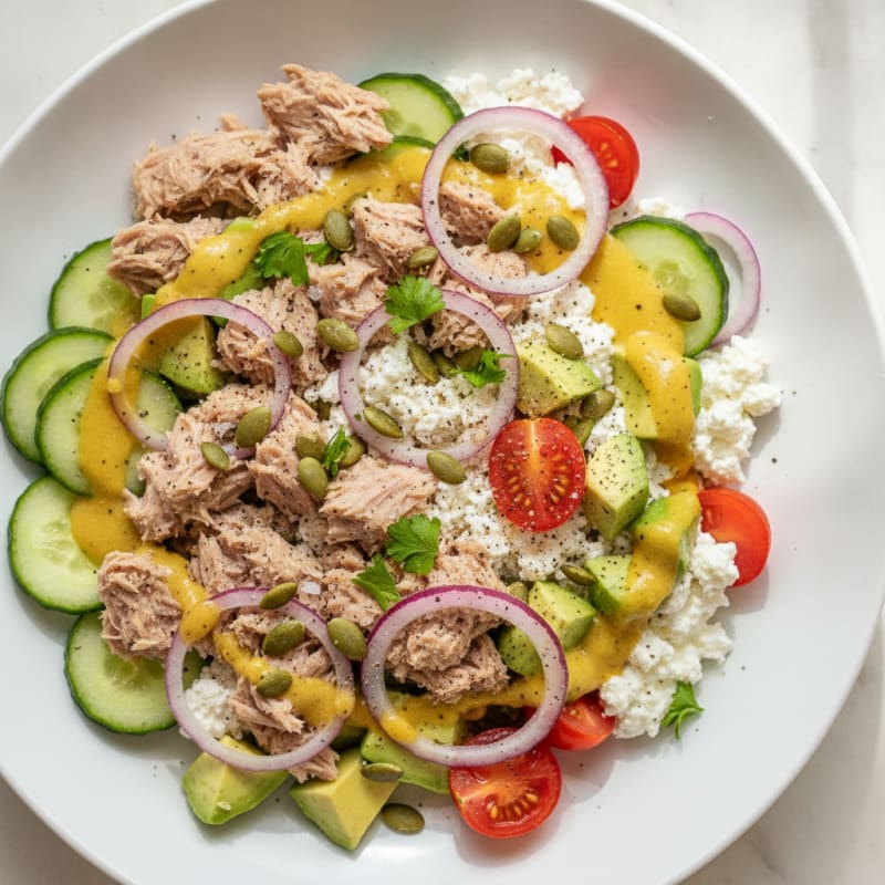 Tuna Cottage Cheese Power Bowl