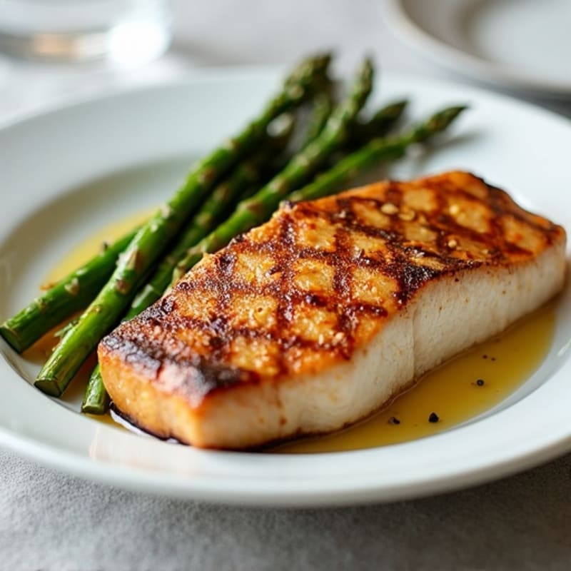 Pan-Seared Tuna with Crispy Roasted Asparagus