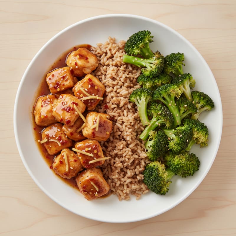 General Tso's Chicken with Broccoli