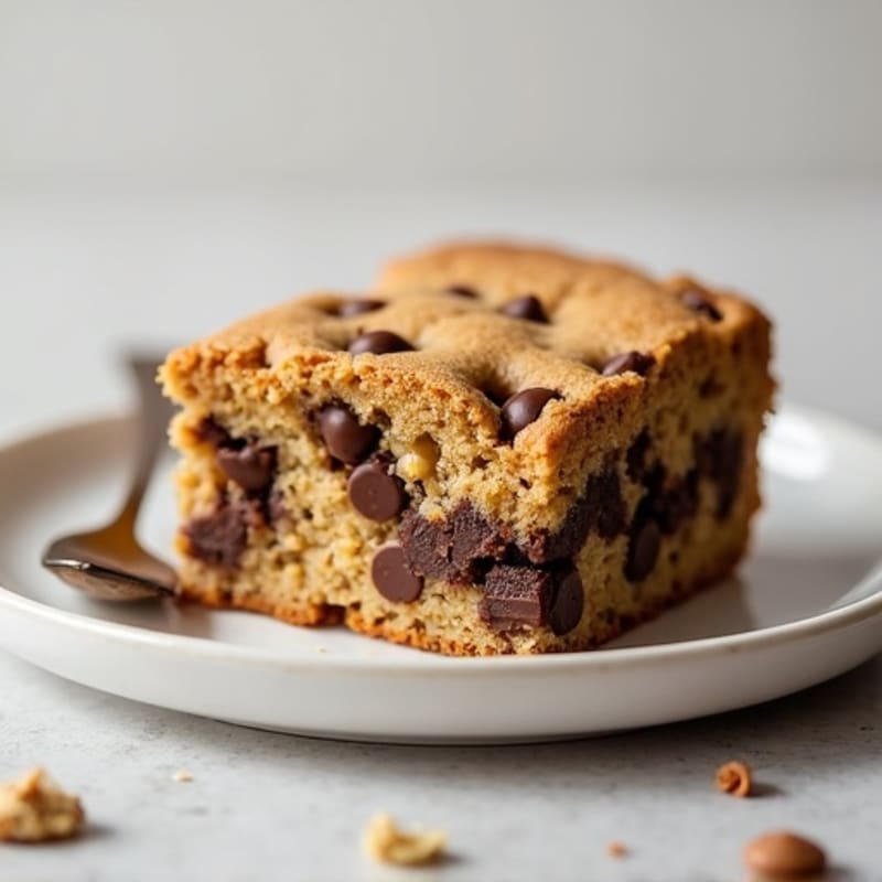 Baked Protein Chocolate Chip Cookie Cake
