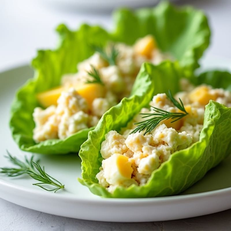Fresh Herb Egg Salad Lettuce Wraps