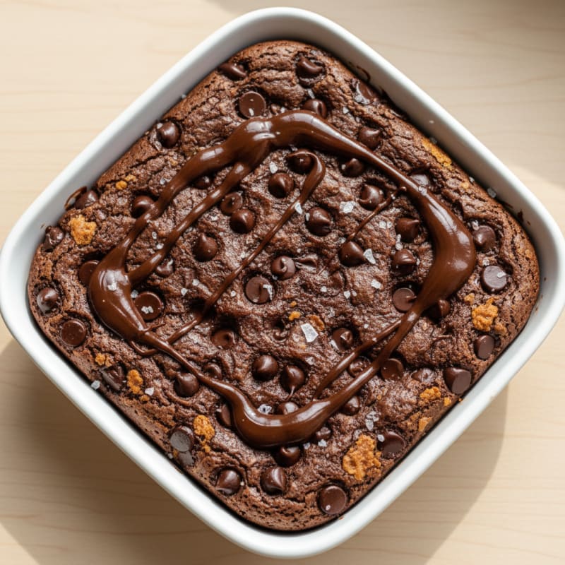 Fudgy Sweet Potato Brownies with Chocolate Chips