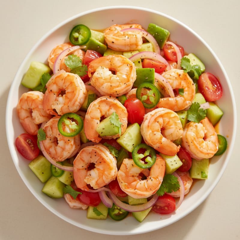 Zesty Chili-Lime Shrimp Ceviche with Avocado