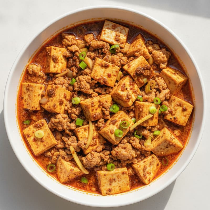 Sichuan Mapo Tofu with Chili Oil