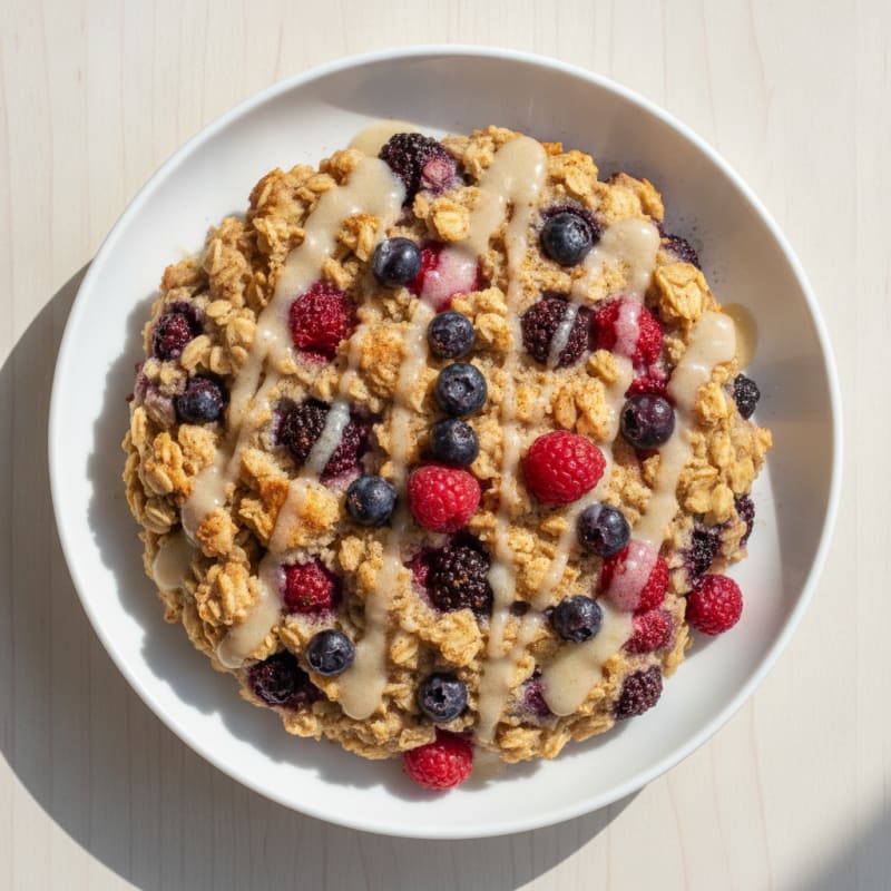 Baked Berry Protein Oatmeal