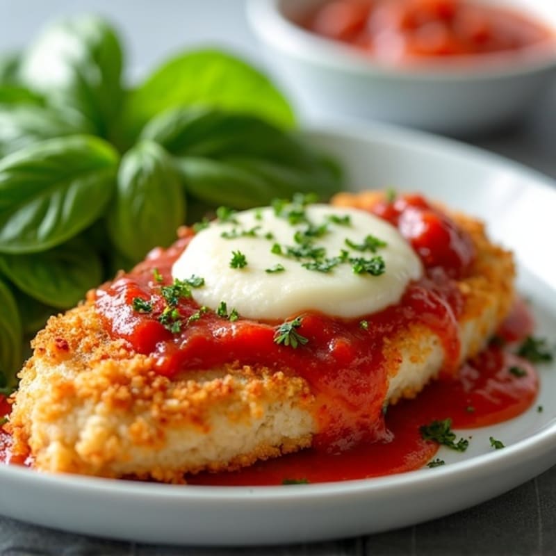 Crispy Baked Chicken Parmesan with Fresh Herbs