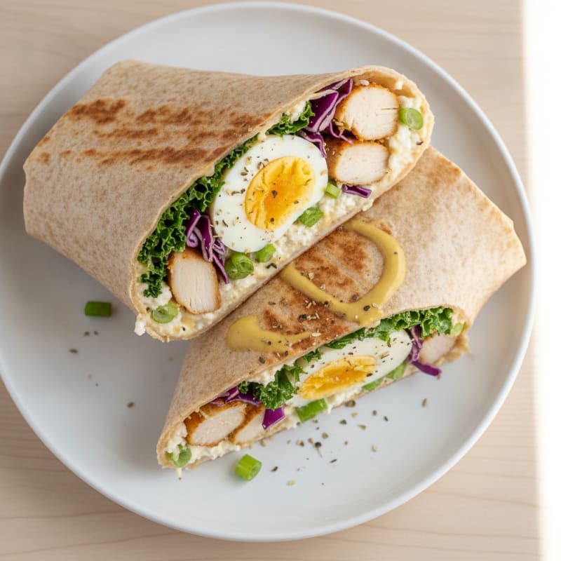 Savory Cottage Cheese & Veggie Wrap