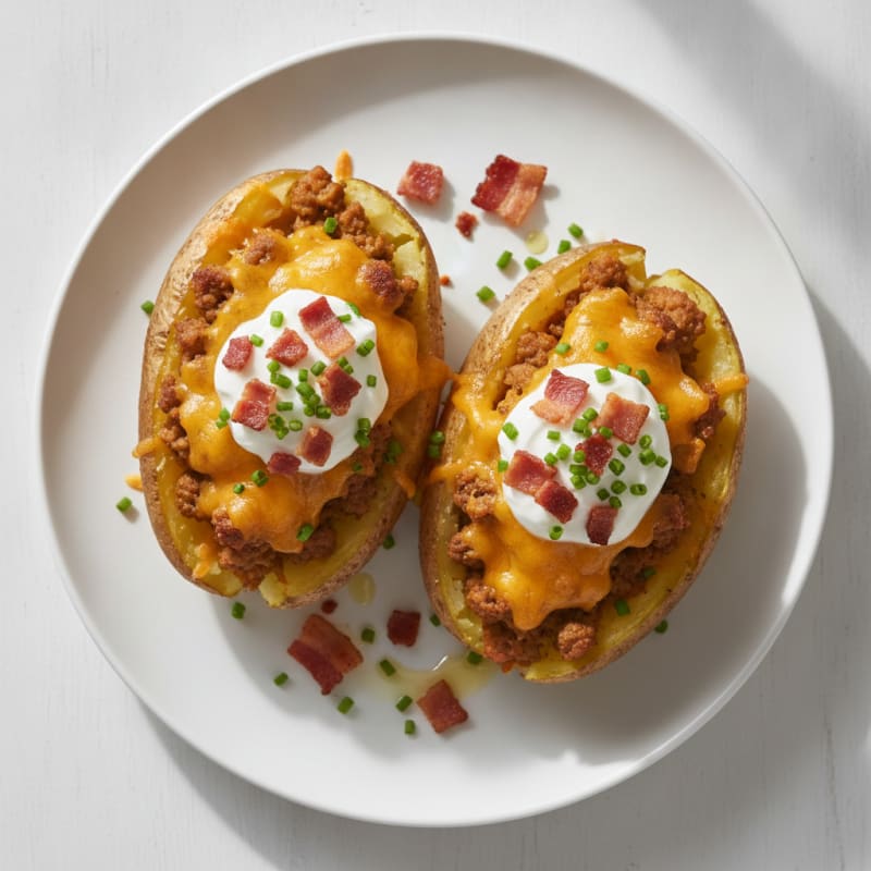 Bacon Cheddar Stuffed Potatoes