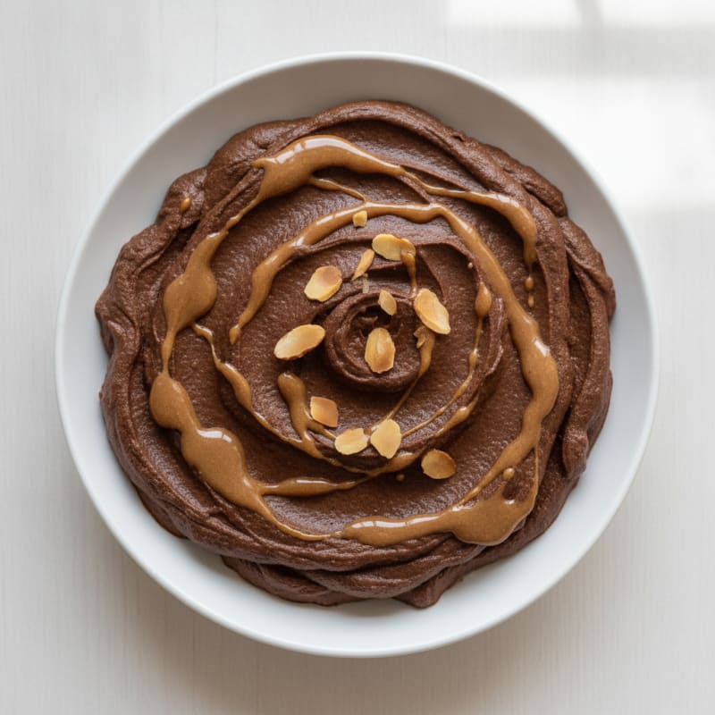 Chocolate Protein Mousse with Silken Tofu and Almond Butter