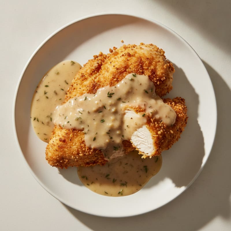 Buttermilk Fried Chicken with Creamy Gravy