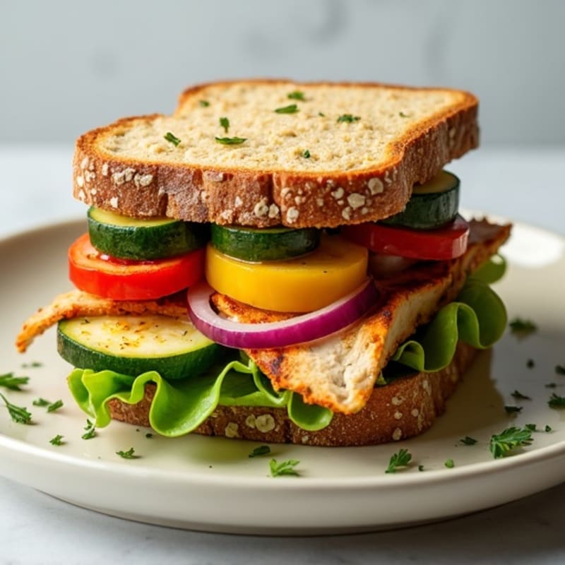 Herb-Grilled Vegetable Sandwich