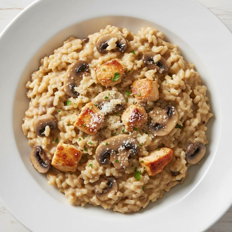 Creamy Mushroom and Parmesan Risotto