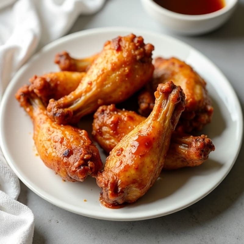 Crispy Baked Honey-Garlic Chicken Wings
