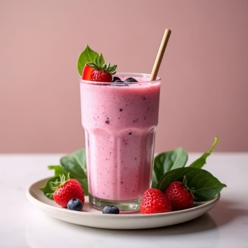 Creamy High-Protein Berry Shake