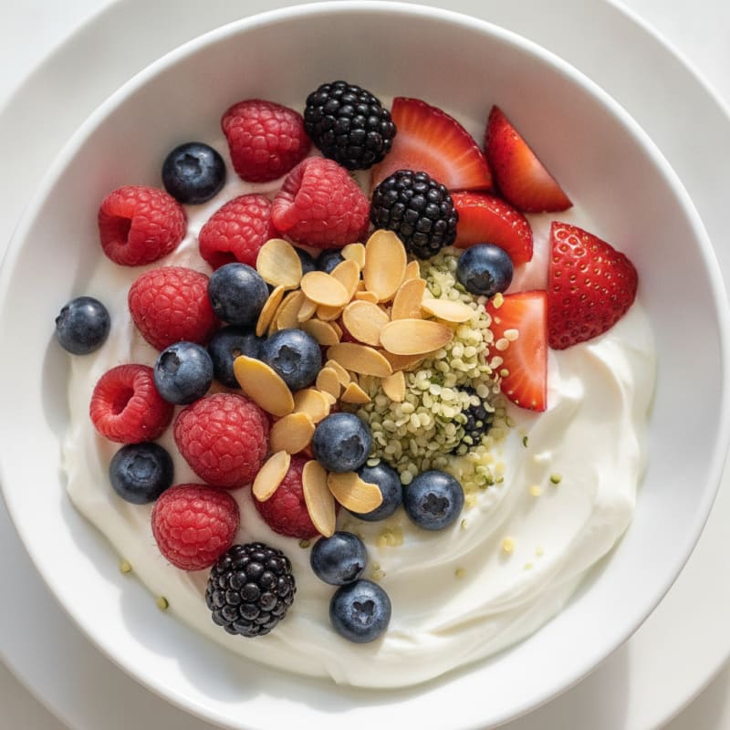 Creamy Greek Yogurt Protein Bowl with Berries