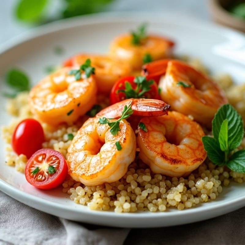 Pan-Seared Lemon Garlic Shrimp with Fresh Herbs