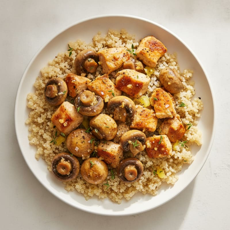 Roasted Garlic Butter Mushrooms
