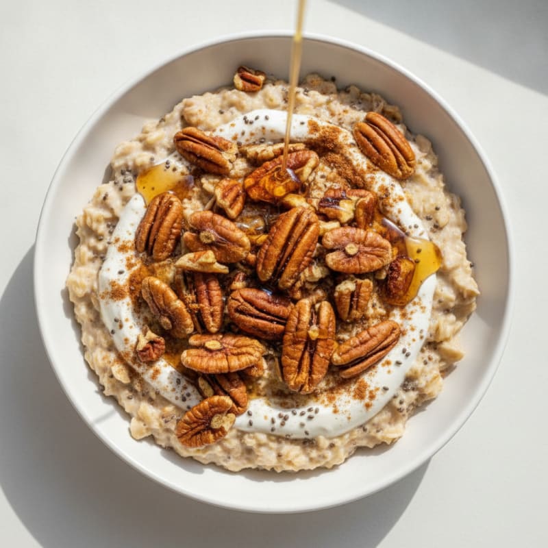 Maple Pecan Overnight Oats