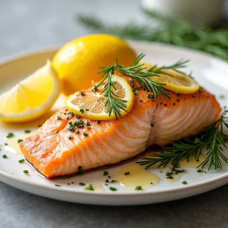 Flaky Lemon Herb Baked Salmon