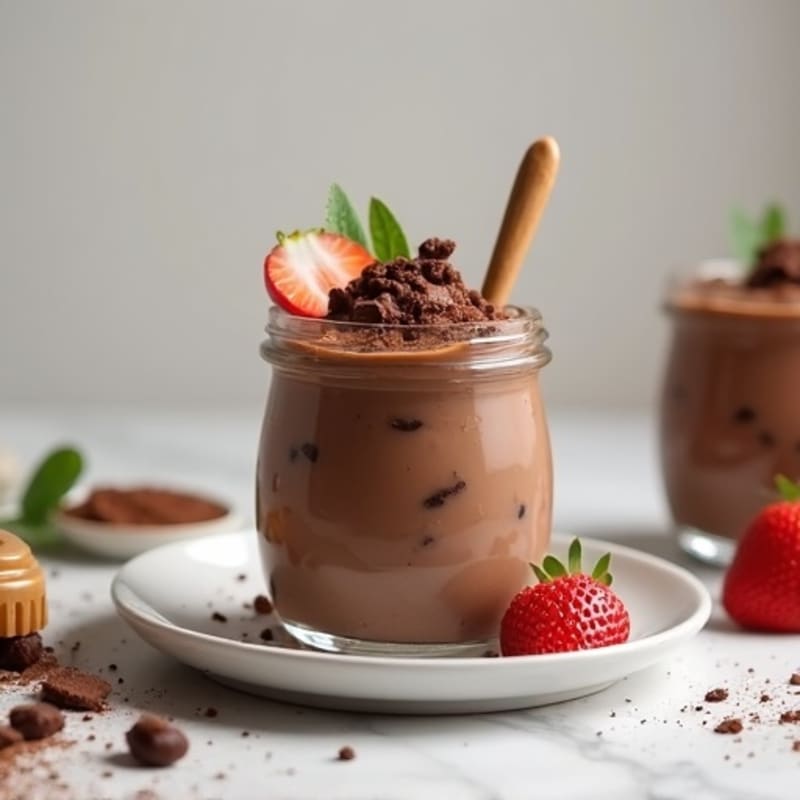 Silky Chocolate Protein Pudding with Greek Yogurt