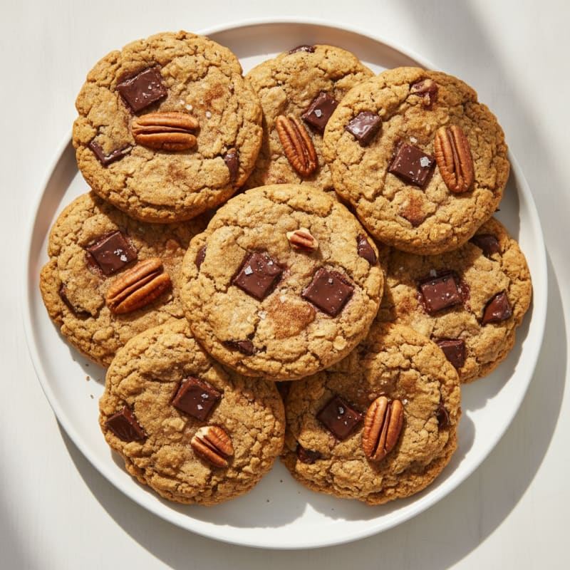High-Protein Chocolate Chip Pecan Cookies