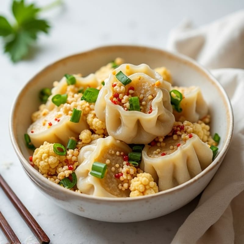 Lightened-Up Chicken and Cauliflower Dumplings