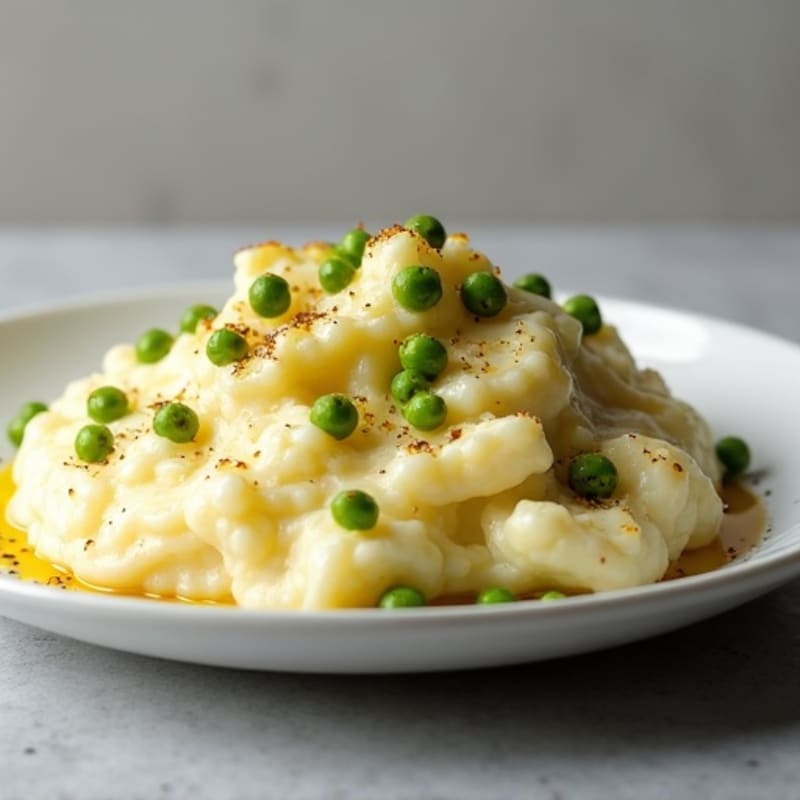 Creamy Cauliflower-Potato Mash with Roasted Garlic