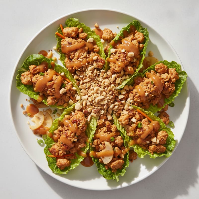 Crunchy Chicken Lettuce Wraps