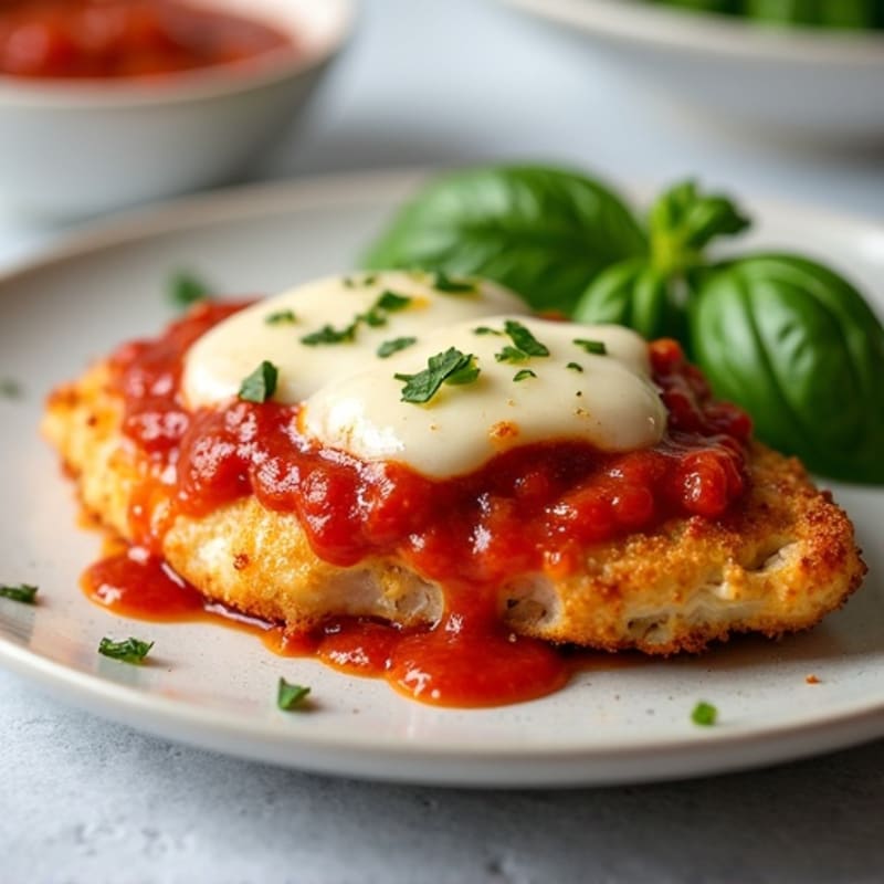 Healthy Crispy Chicken Parmesan