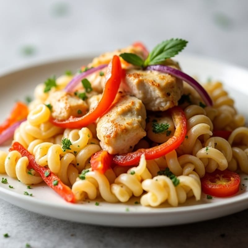 Creamy Cajun Chicken Pasta with Bell Peppers