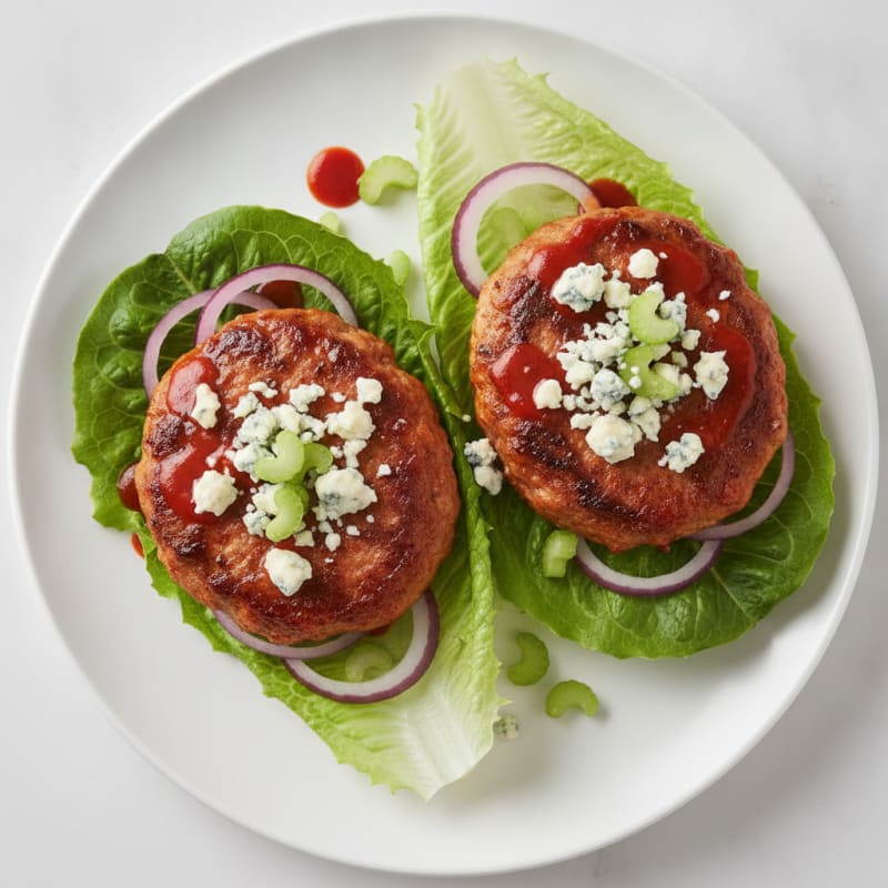 Buffalo Blue Cheese Burgers