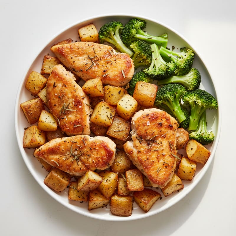Crispy Herb-Roasted Chicken and Potatoes