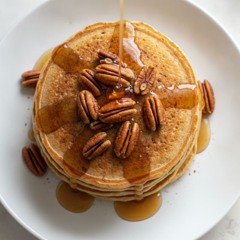 Maple Pecan Protein Pancakes
