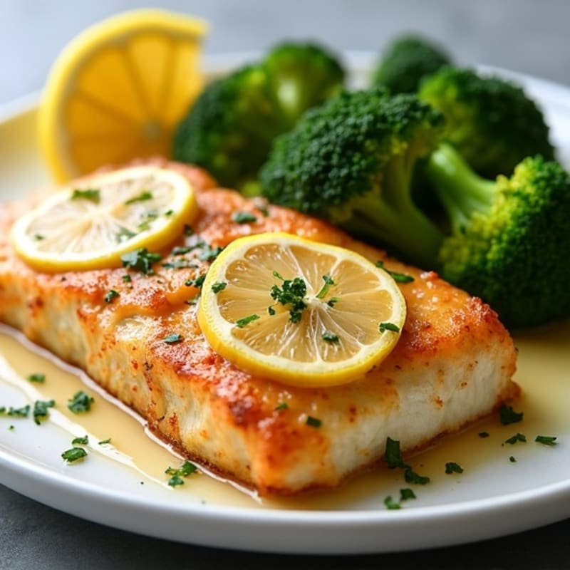 Crispy Pan-Seared Tilapia with Lemon Garlic