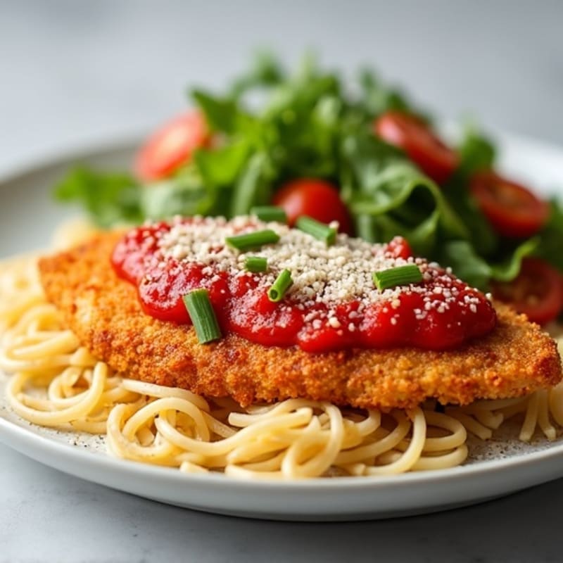 Healthy Crispy Chicken Parmesan