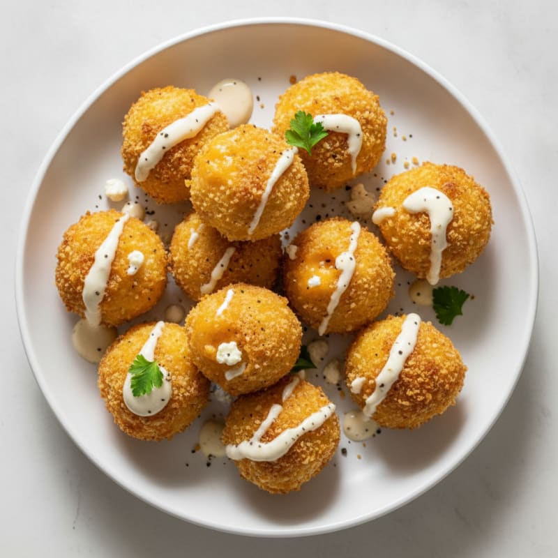 Golden Macaroni and Cheese Bites